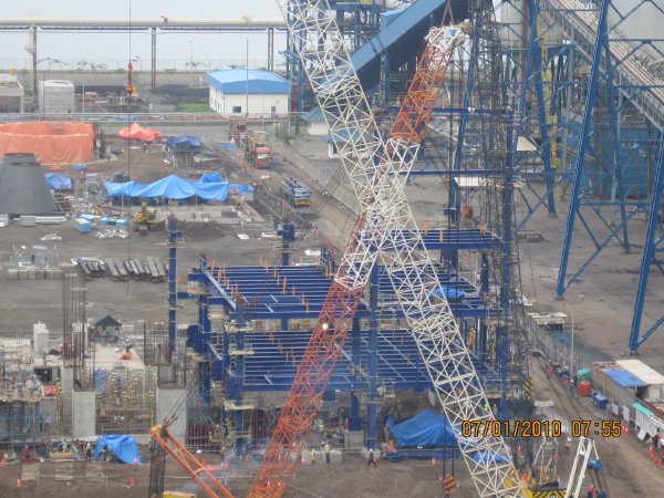 Progres perakitan kerangka baja industrial dalam analisis studi kasus