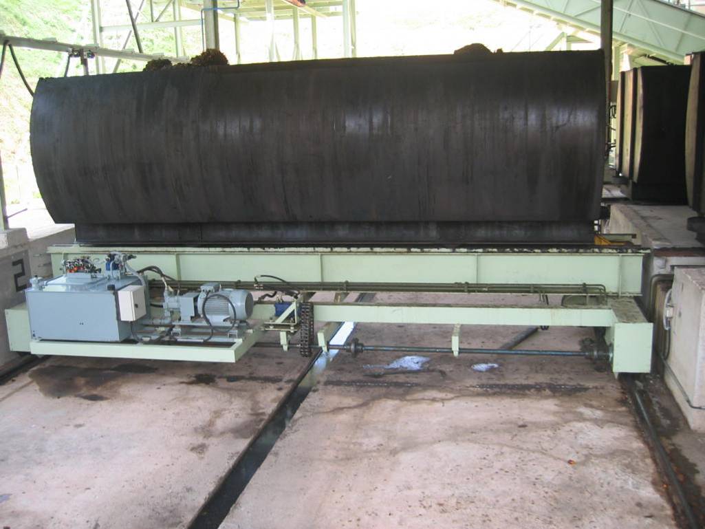 Mekanisme mounting drum rotasi industri