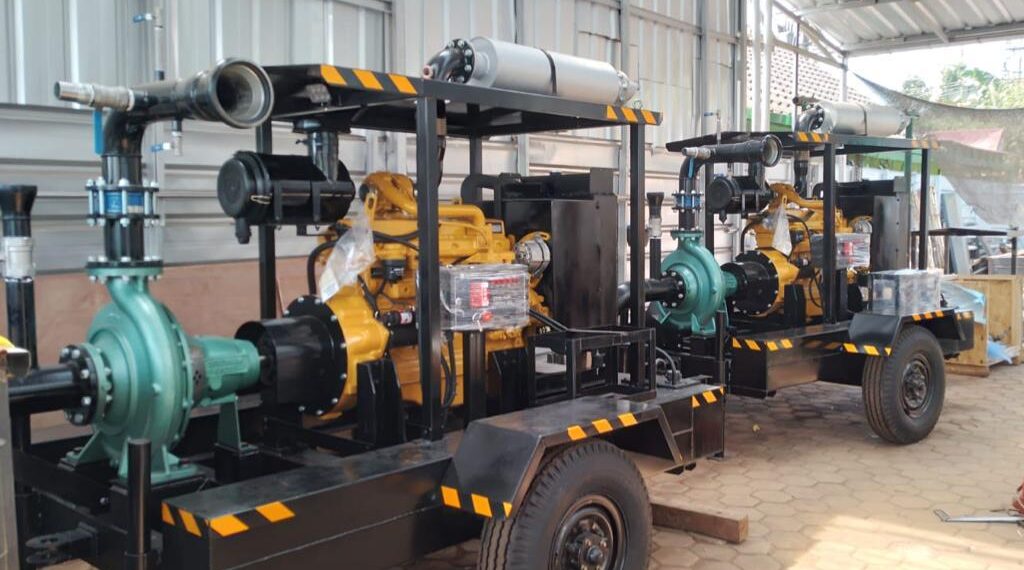 Witanabe Two Units Mobile Irrigation Pumps Workshop